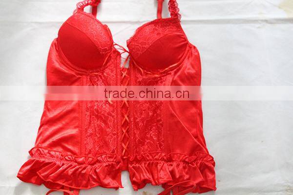 Extremely hot sexy lingeire corset factory / sexy open big breast lingerie