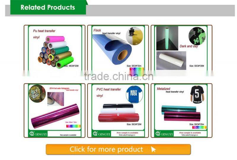 Qingyi most popular Hologram Heat Transfer Vinyl for clothing