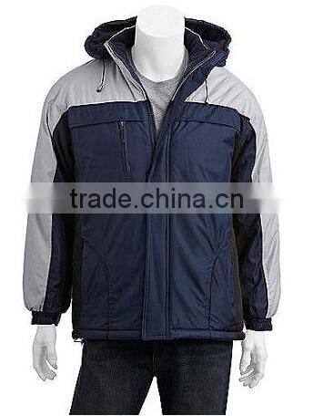 Men's Fleece Lined Jacket with Removable Hood