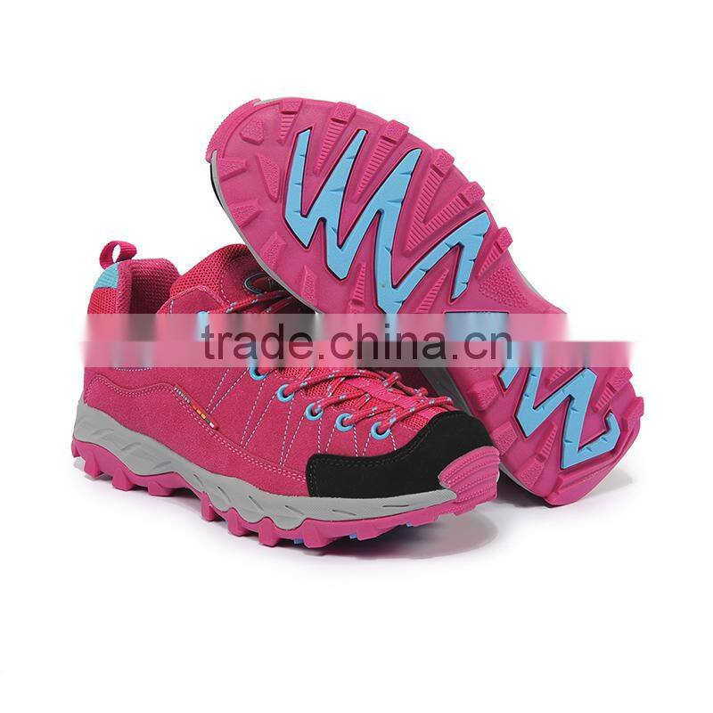 hot sell pink women outdoor shoes sport sneakers have sample, female climbing boots walking shoes sneakers best quality price