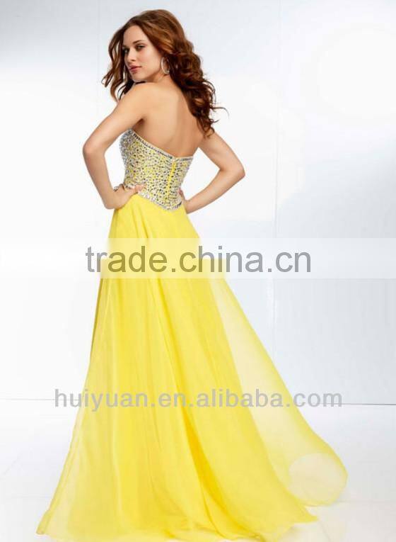 2014 backless A-line evening dress wholesale