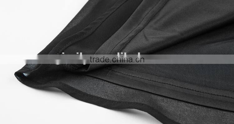 Hot sale black chiffon summer ladies fashion casual dress