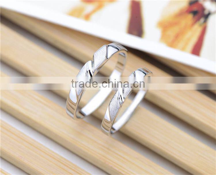 Fashion Couple Jewelry Engagement Matt Ring