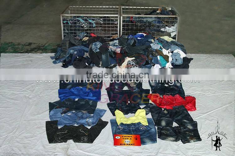 Bulk Wholesale Recycling Origin Mixed Unsorted Summer Kid Pants Used Clothing hot sale In South Korea