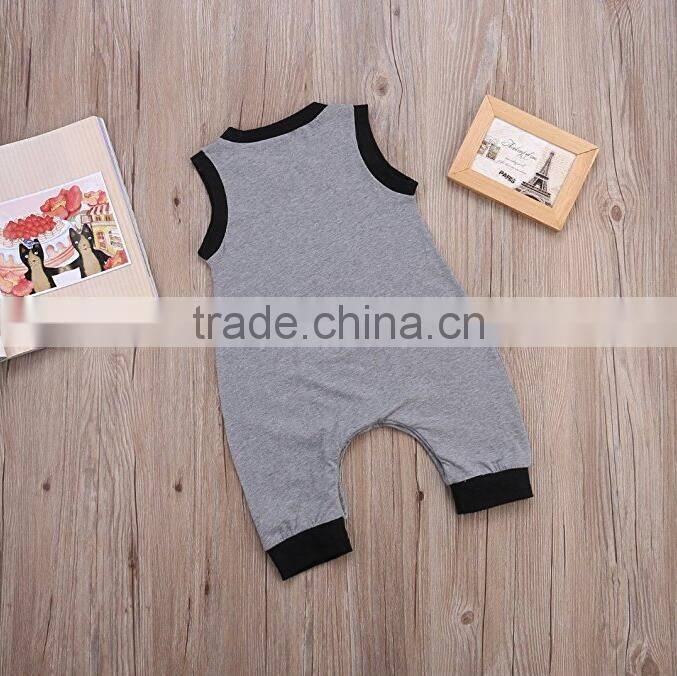 Newborn Baby Clothes Custom Cotton sleeveless smocked Baby Romper cute kids clothing