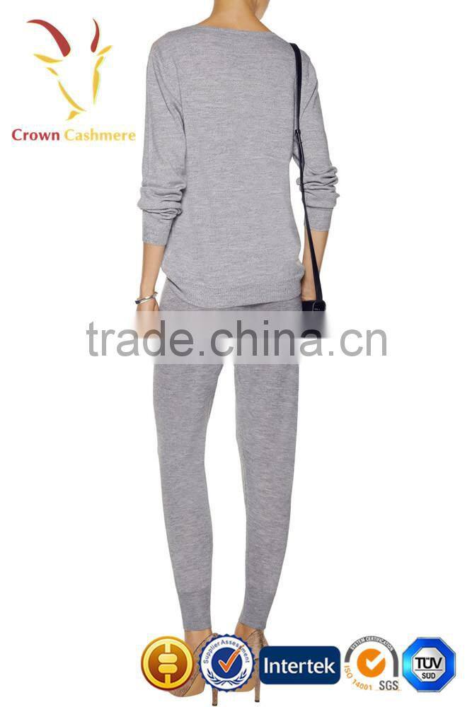 Custom Women Fashionable Cashmere Wool Jogging Trousers/Pants Wholesale