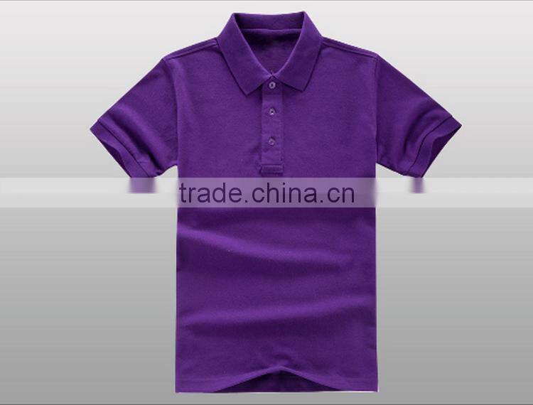 hot sale custom 60% cotton 40% polyester knitted fabric dry fit plain polo shirt
