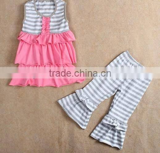 bulk wholesale kids clothing Baby Girls Outfits Leopard Swing Top/Bloomer 2 pc Set Infant cotton clothes set baby clothes swing