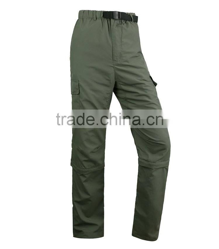 Juqian 2016 workwear green classic nylon breathable detachable cargo overall work pant