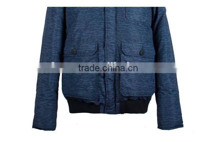 2017 new men's outdoor bomber down jacket winter parka with hood