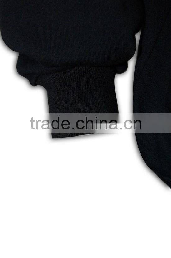 China manufacture high quality tailored made pocket side zipper hoodie