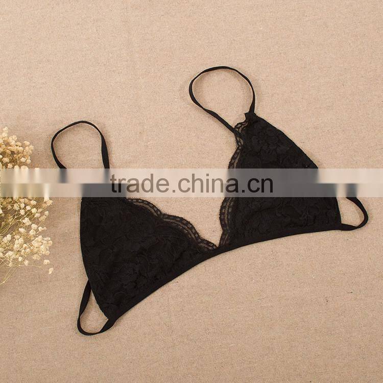 Top level non-convertible Straps sexy lace women bra