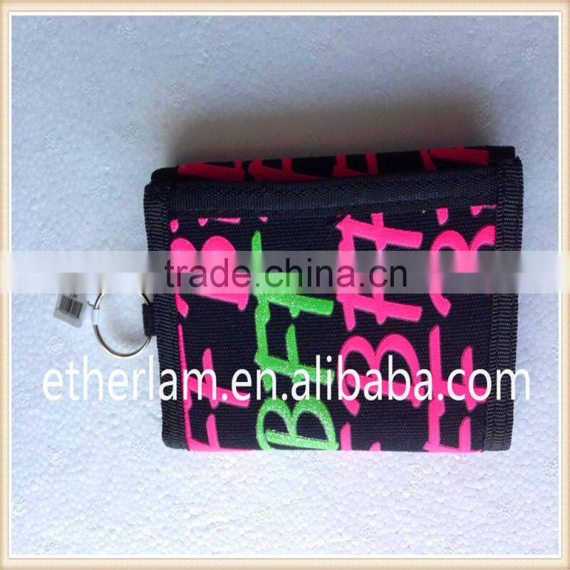 Custom cartoon design personalized kids wallet XWL0005-1