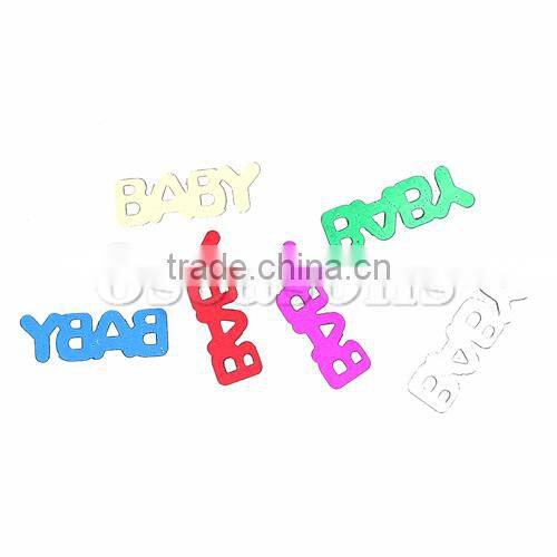 Polyvinylchlorid Sequins Christmas BABY At Random 21mm x 7mm,50 Grams