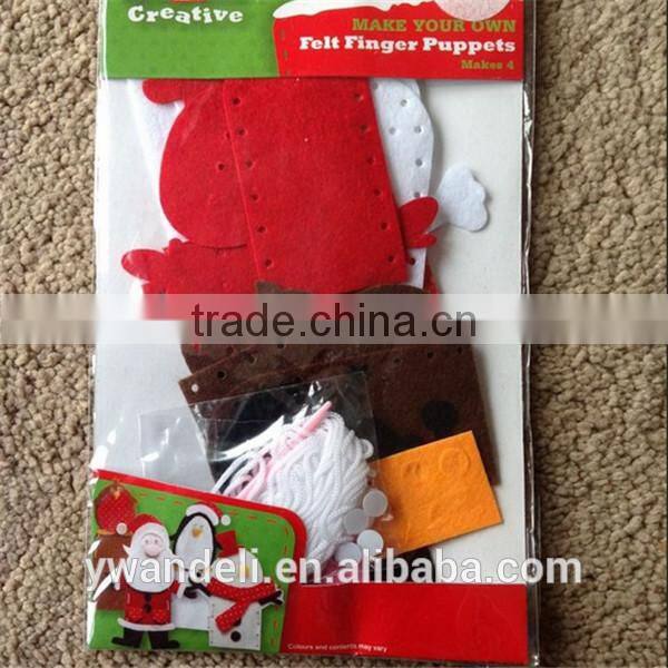 Make Your Own Finger Puppets, Christmas Felt Finger Puppets