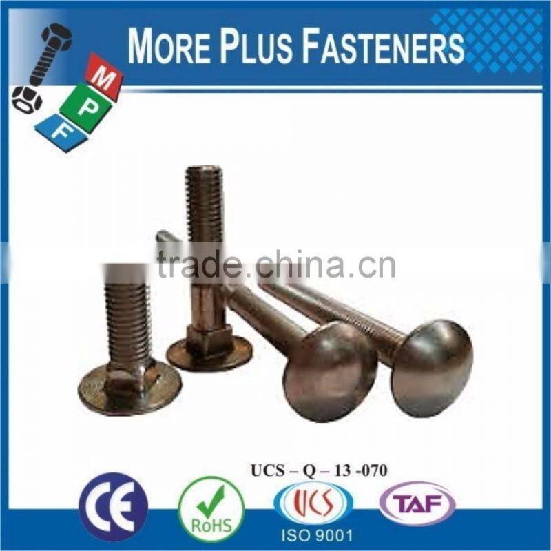 Made In Taiwan Coach Bolt Zinc Plated Stainless Steel Bronze Finish