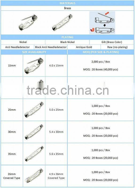 High Grade Safety Pin for daily use made in Japan