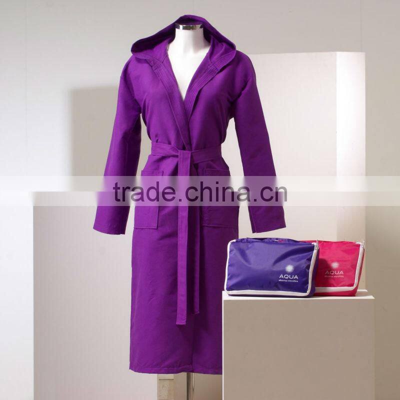 bright colored bathrobe