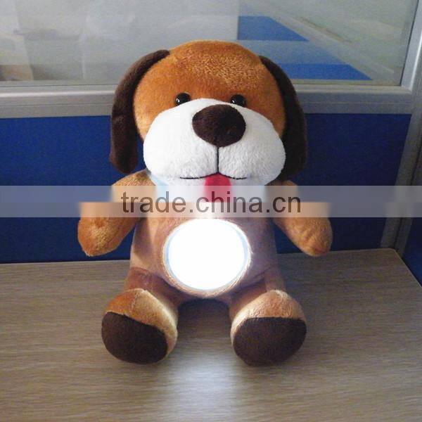 Cute kids gift led light toy plush animal lamp