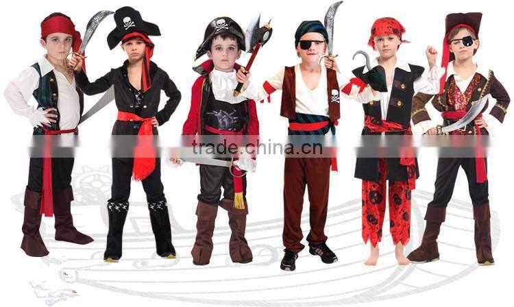 TV funny cartoon character china children's pirate costumes