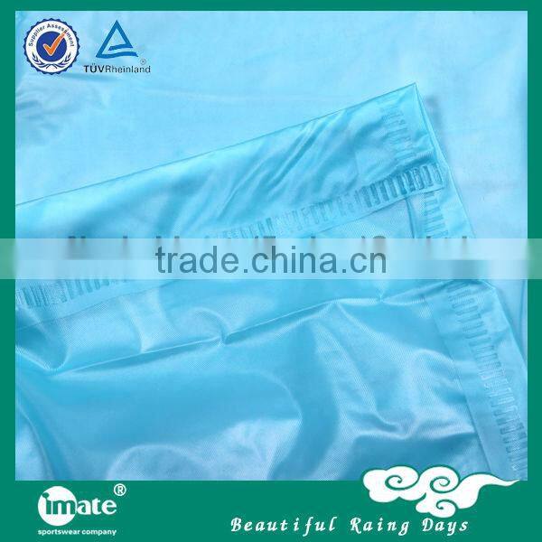 Cheap wholesale portable long hooded raincoat