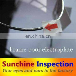 third party inspection company to check sunglass quality and test before shipment