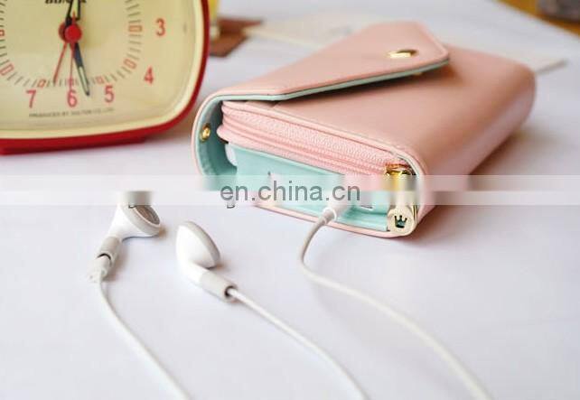 Galaxy s3 cover case,crown smart pouch for Iphone for Samsung for money and card different color wholesale price