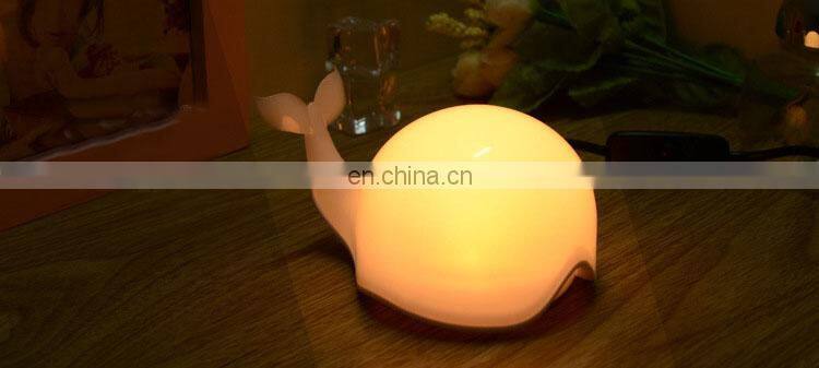 High quality LED night light lamp portable cute whale desk lamp night light