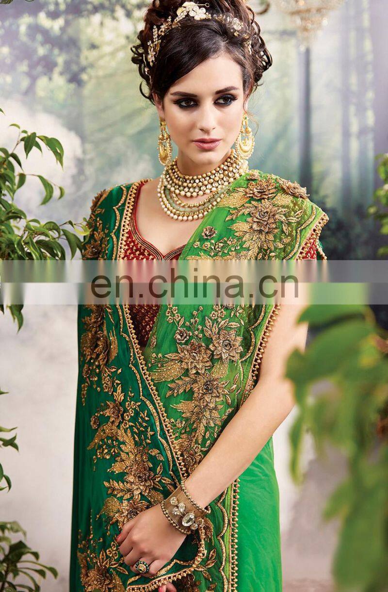 Heavy Wedding Design Function Saree