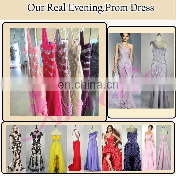 Handmade Flower Organza Real Pictures Of Cocktail Dress