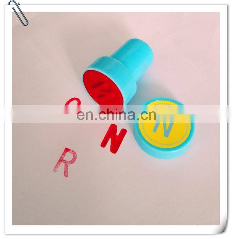 Arabic numbers fruit alphabet children or teacher stamp funny self-inking toy stamp