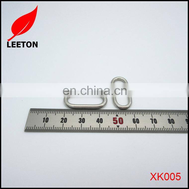 Bag parts metal oval ring buckle for bag