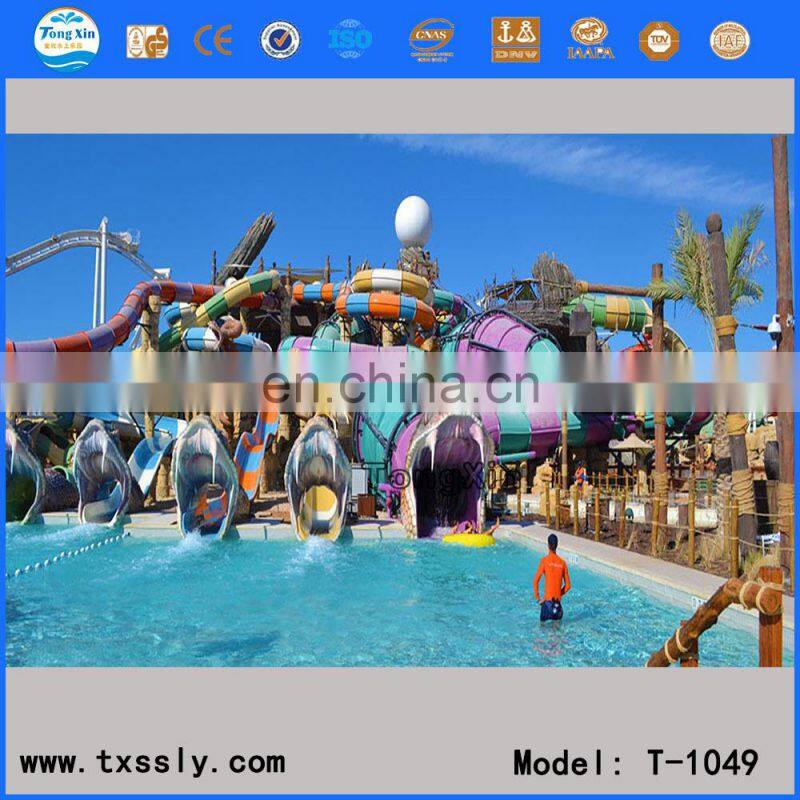 Indoor/outdoor swimming pool water slide aqua slide equipment