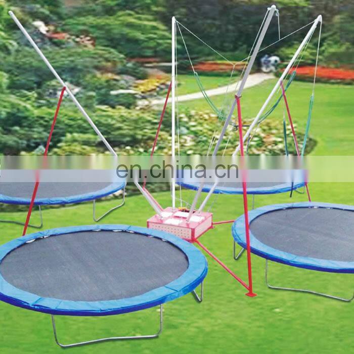 kids outdoor playground amusement park thrilling jump bungee trampoline for sale