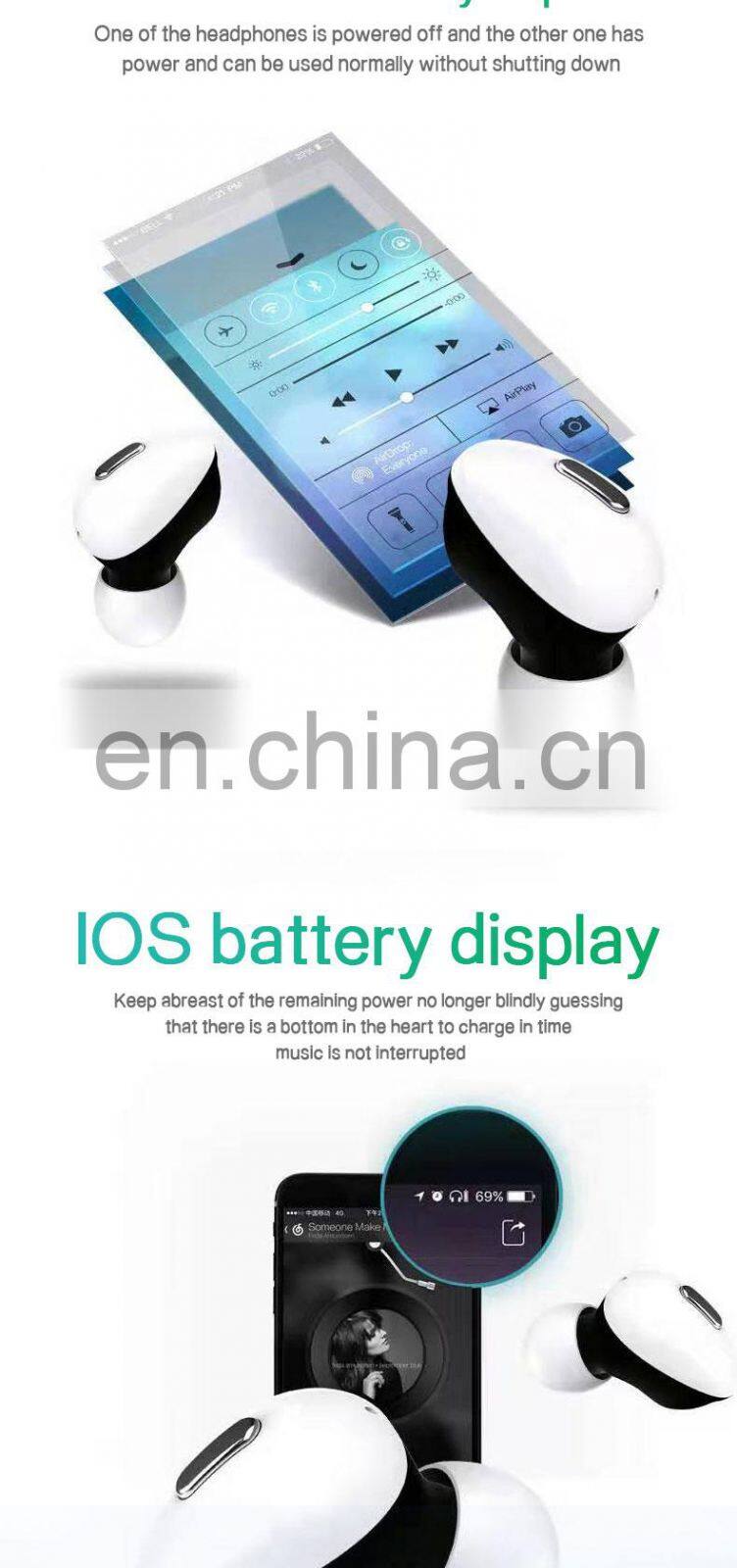 2020 NEWs ODM & OEM Manufactory 3C Mobile Phone Accessories wireless headphone headset earpiece earbuds earphone