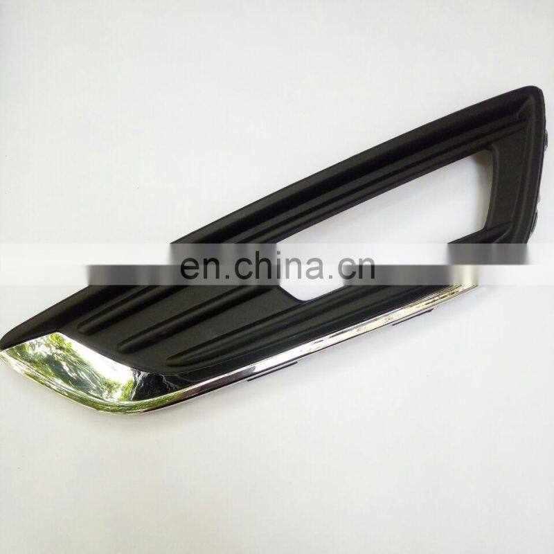 Fog lamp case fog lamp cover hole chrome fog light case for focus body parts 2015 2016 2017