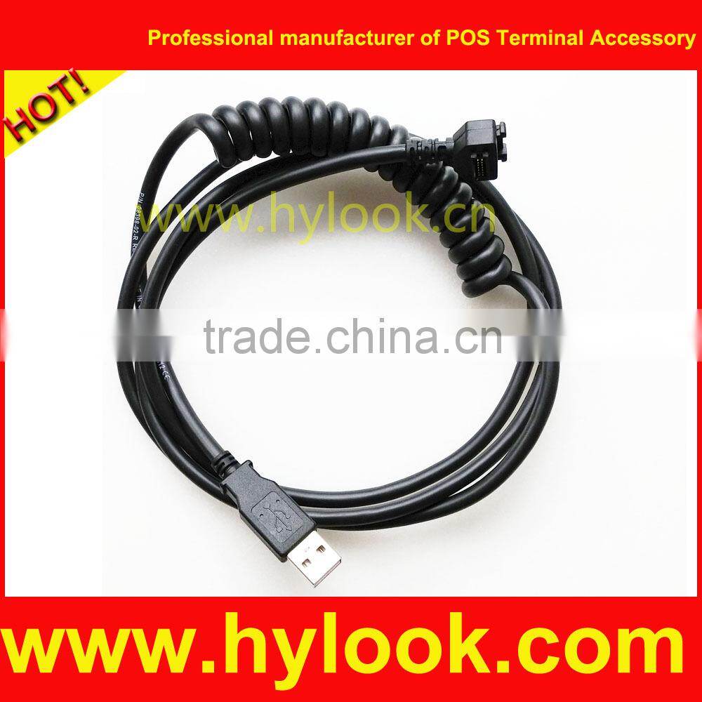 VeriFone 08398-01-R Cable 14 Pin Header to USB A Type Curley for the VX810