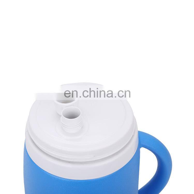 portable beer plastic outdoor sample hot sale hiking stylish small wide mouth pu fancy portable cooler jug 2.5l