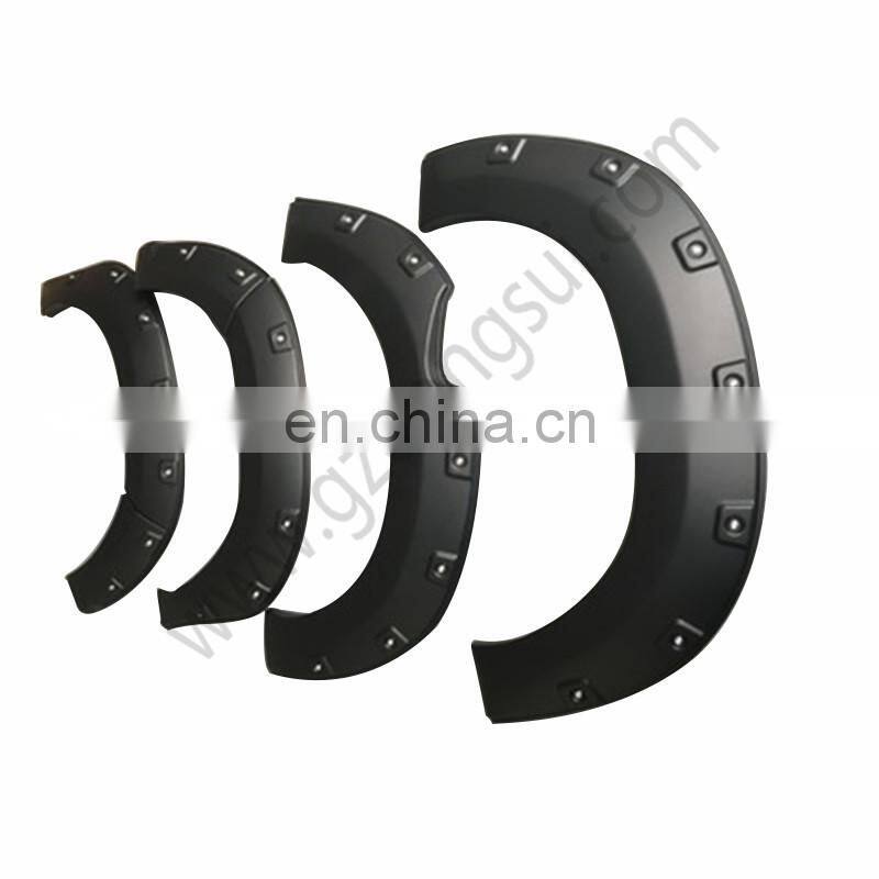 Factory wholesales Black Abs Fender Flares For Hilux Vigo Revo