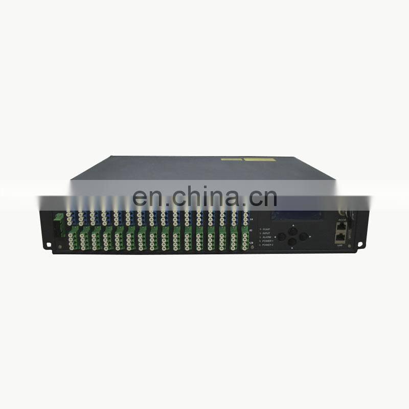 2/4/8 port WDM EDFA Amplifier 1550nm each port output power 15~24dBm