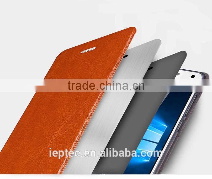 MOFi Back Cover for Microsoft Lumia 650 Dual SIM, Flip Leather Case Cover for Microsoft Lumia 650, Saana, RM-1154