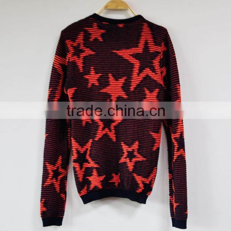 Women Clothing Colourful Mottled Pullover Blended Women Knitted Sweater