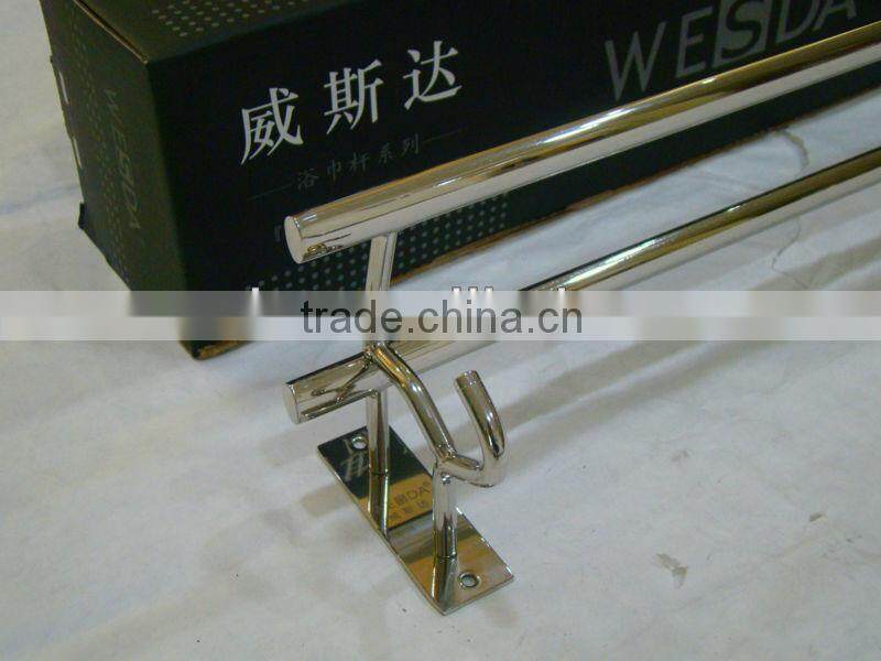 Wesda bathroom accessories high quality steel hotel outdoor towel rack & shelf.