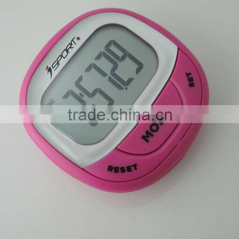 Digital motion promotions pedometer with belt clip