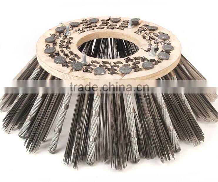 Round PP bristle road sweeper brush/sweeper side brush