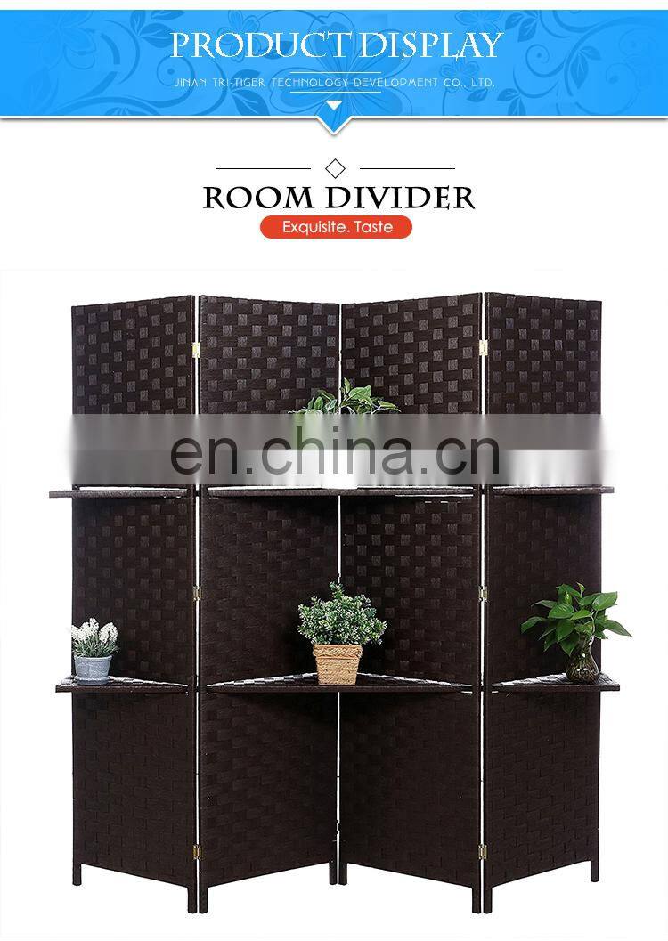 4 Panel sliding wall partitions movable room divider screen