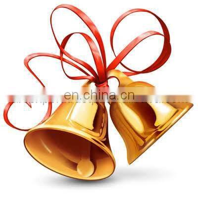 metal white christmas bell