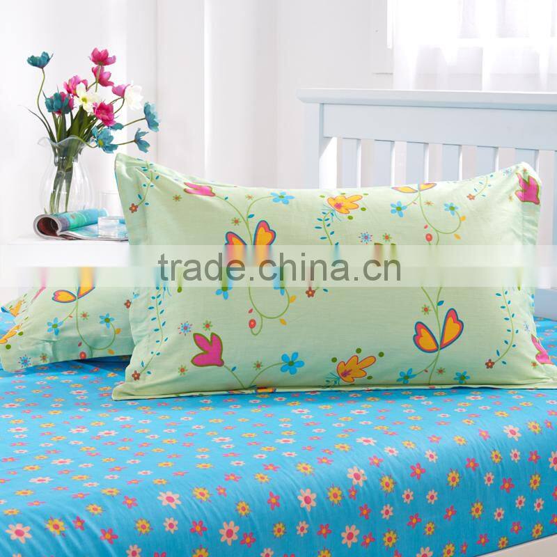 Hot sale twill facric beautiful flower pattern super soft cotton bed sheets China floral comforter set