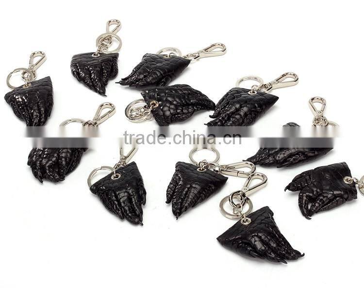 real crocodile feet key ring leather key chain high quality crocodile skinhandmade key loop