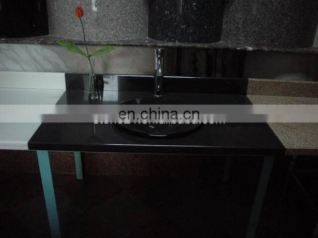 Maple red Granite stone round bathroom sink